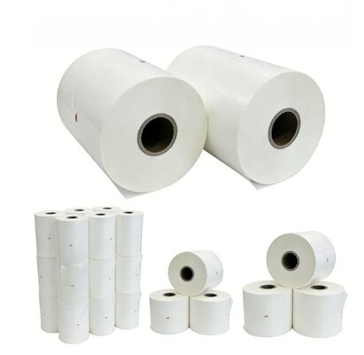 Film di laminazione termica BOPP con larghezza di 2200 mm e 95-120 gradi Celsius per finitura protettiva trasparente