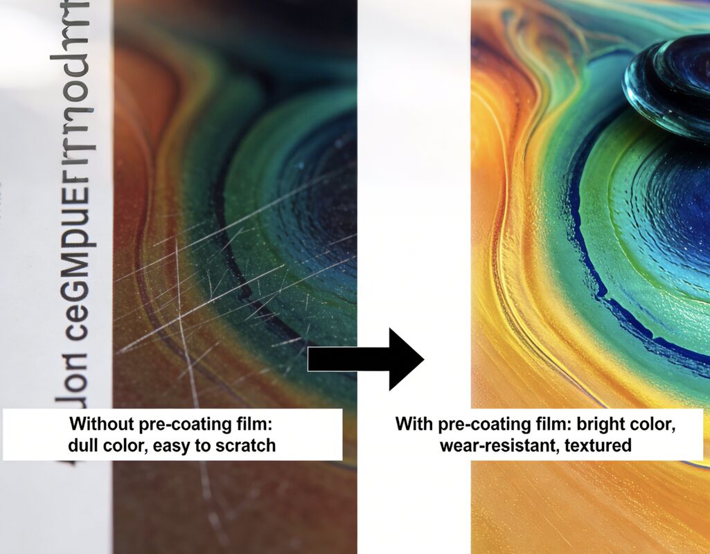 Rollo di pellicola laminante biodegradabile a finitura lucida di qualità alimentare con adesivo termico per uso professionale