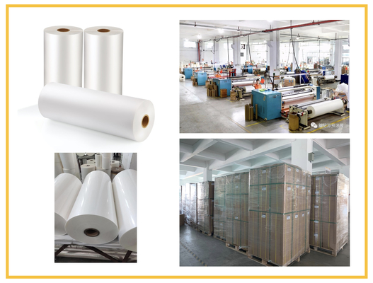 Personalizzi il film della laminazione di lucentezza di dimensione un trattamento facile di 42 micron per il laminatore asciutto bagnato