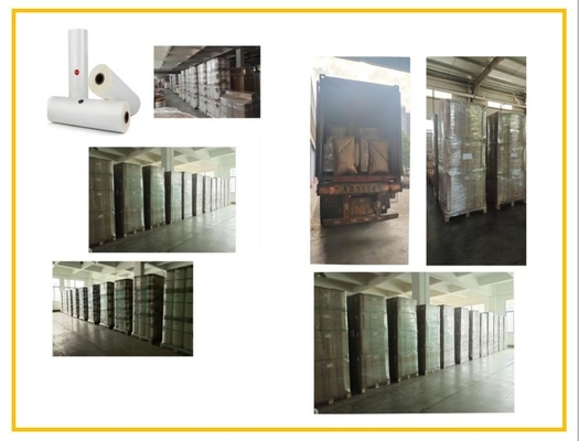 25mic Gloss Bopp film di laminazione Perla Bianco colore