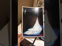 Confezione cosmetica per foto di matrimonio: goffratura, laminazione, film