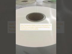 Pellicola di laminazione opaca trasparente Matt, perfetta per applicazioni di laminazione che richiedono trasparenza e durata