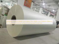 Film di laminazione opaca a estrusione multipla, larghezza da 0 a 2200 mm, materiale per finitura superficiale e protezione di stampa e imballaggio